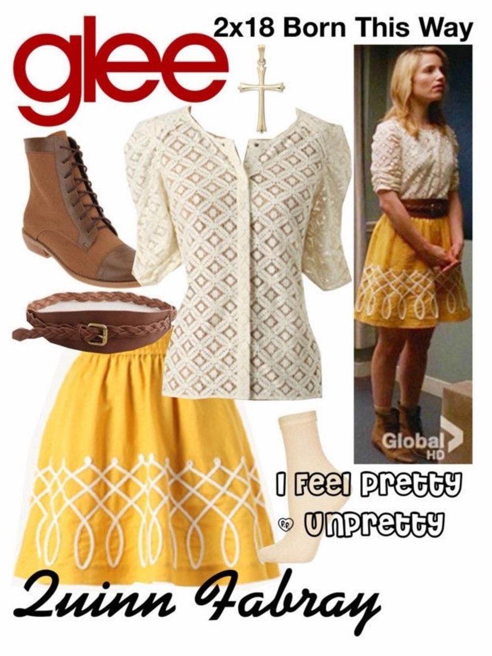 Girls From Savoy Mustard Linen Cotton Embroidered Skirt Boho Glee Quinn